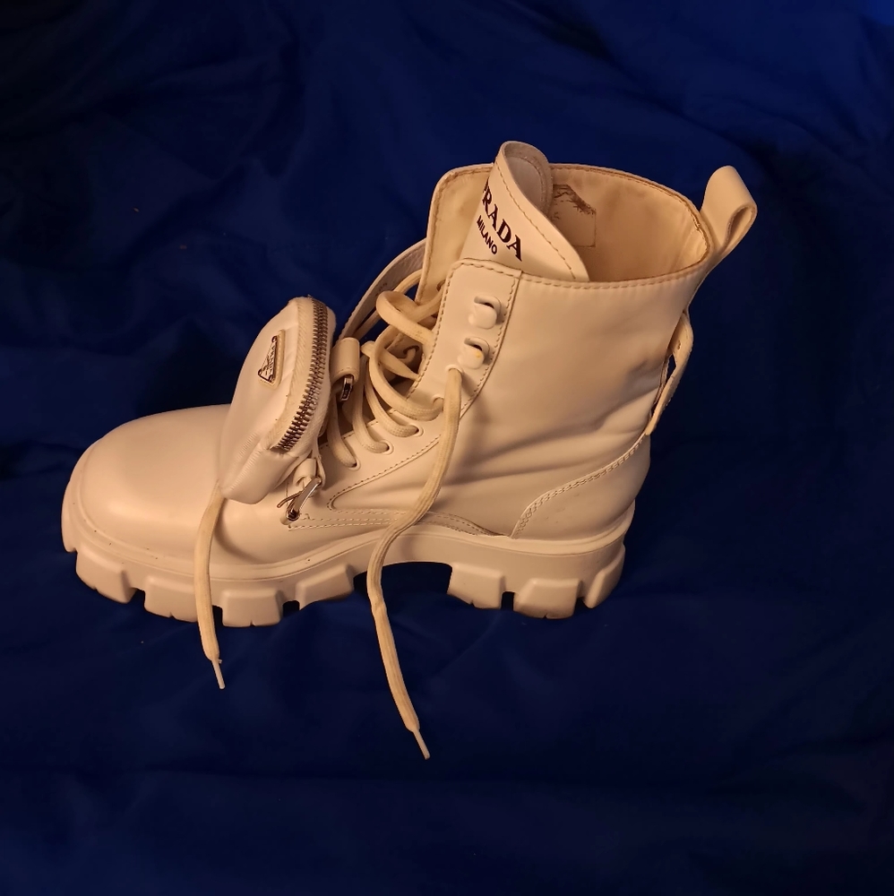Prada Monolith Combat Boots - Picture 10 of 10
